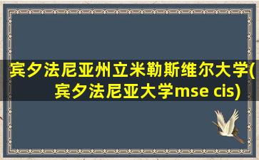 宾夕法尼亚州立米勒斯维尔大学(宾夕法尼亚大学mse cis)